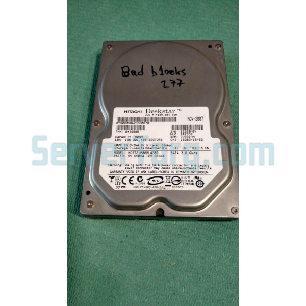 HITACHI 80GB 0y30005 SATA 3.5"